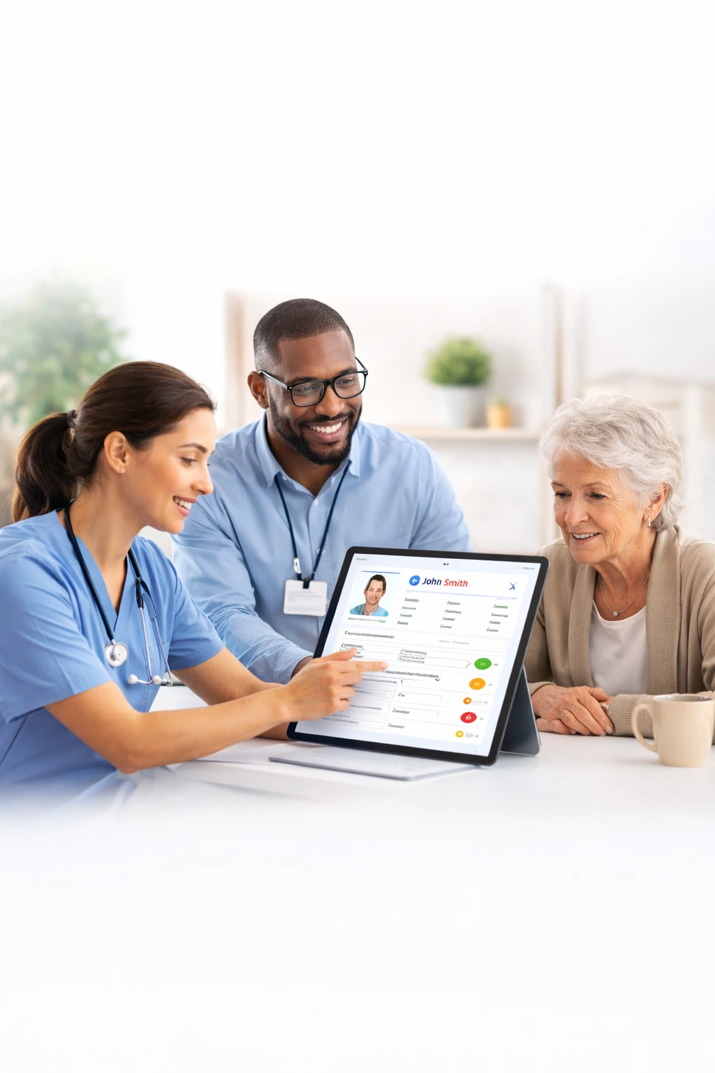 Participants and staff enjoying activities at ADS